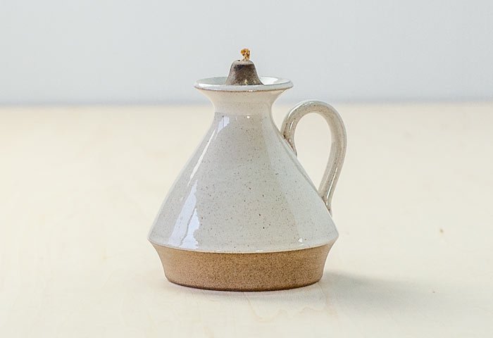 北欧で使われていた、陶器のオイルランプ/ ビンテージ / S0066