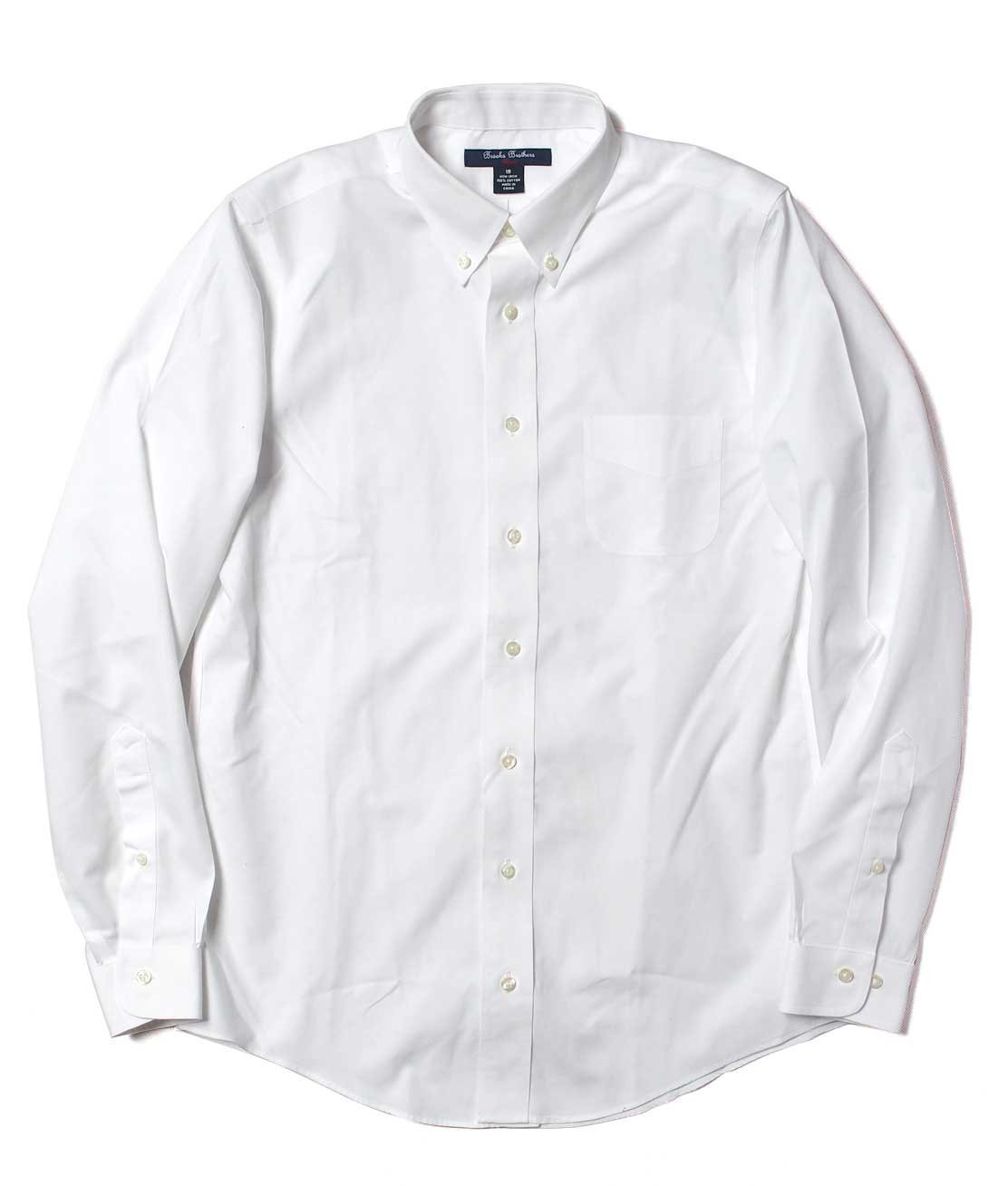 Brooks Brothers】BOY'S OXFORD B.D SHIRT - WHITE ボタンダウンシャツ