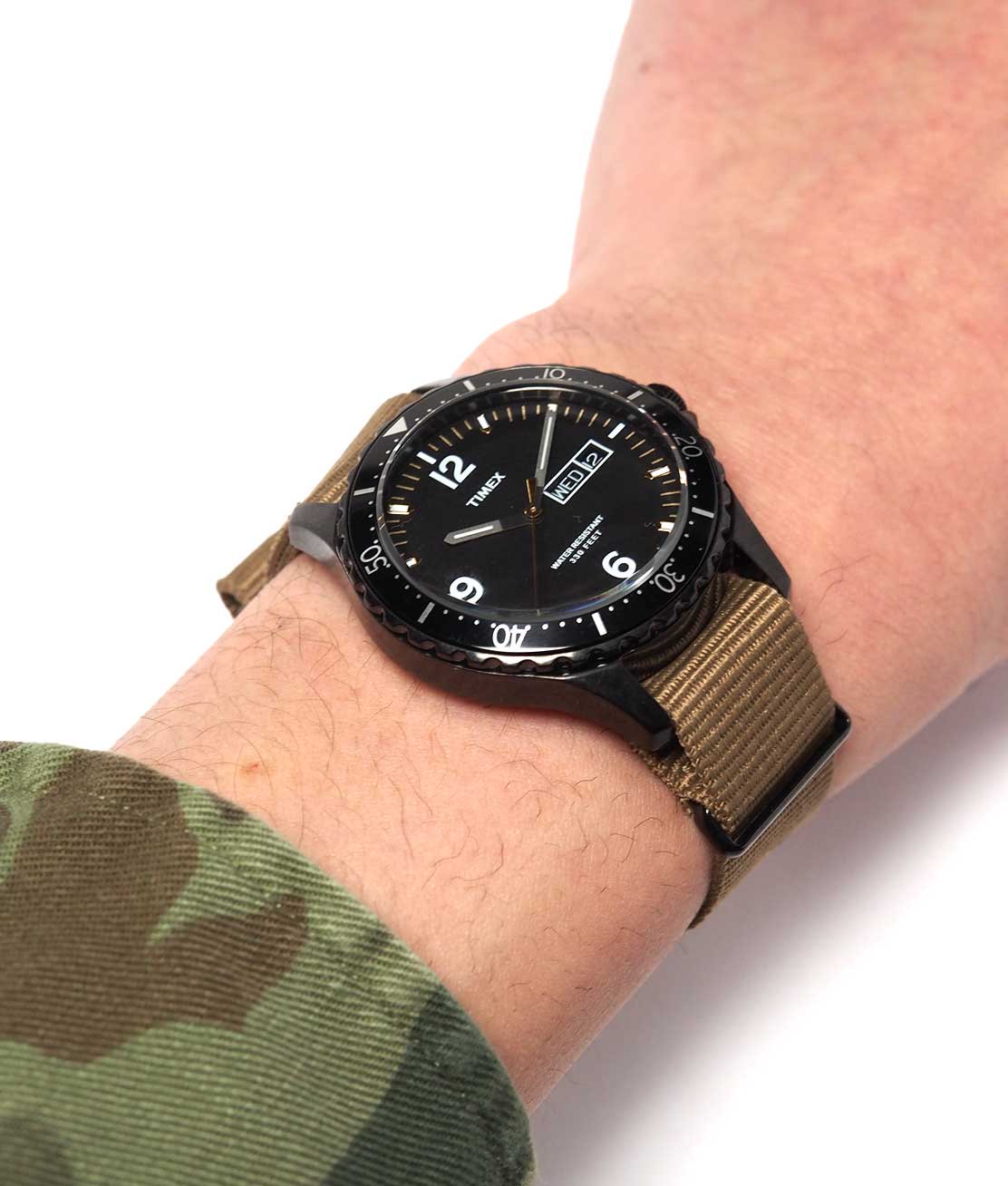 TIMEX for J.CREW】STEALTH WATCH - BLACK ダイバーズウォッチ 時計 