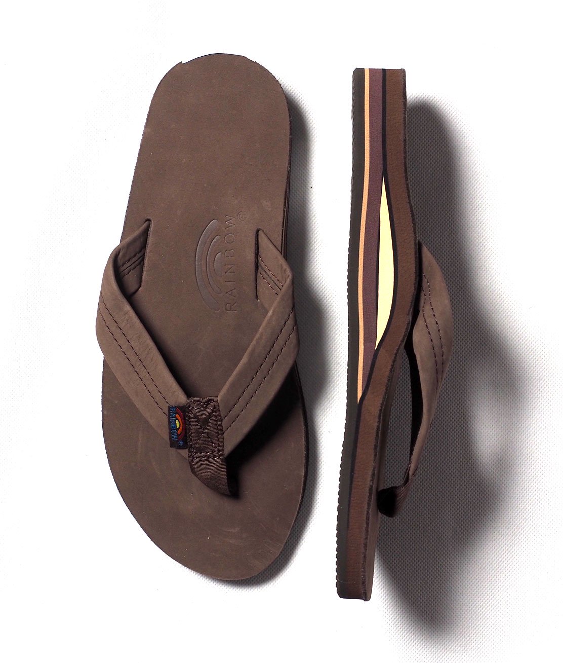 【RAINBOW SANDALS】DOUBLE LAYER PREMIER LEATHER - EXPRESSO - HUNKY DORY