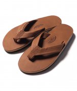<img class='new_mark_img1' src='https://img.shop-pro.jp/img/new/icons6.gif' style='border:none;display:inline;margin:0px;padding:0px;width:auto;' />【RAINBOW SANDALS】DOUBLE LAYER CLASSIC LEATHER - TAN/BLUE レインボーサンダル