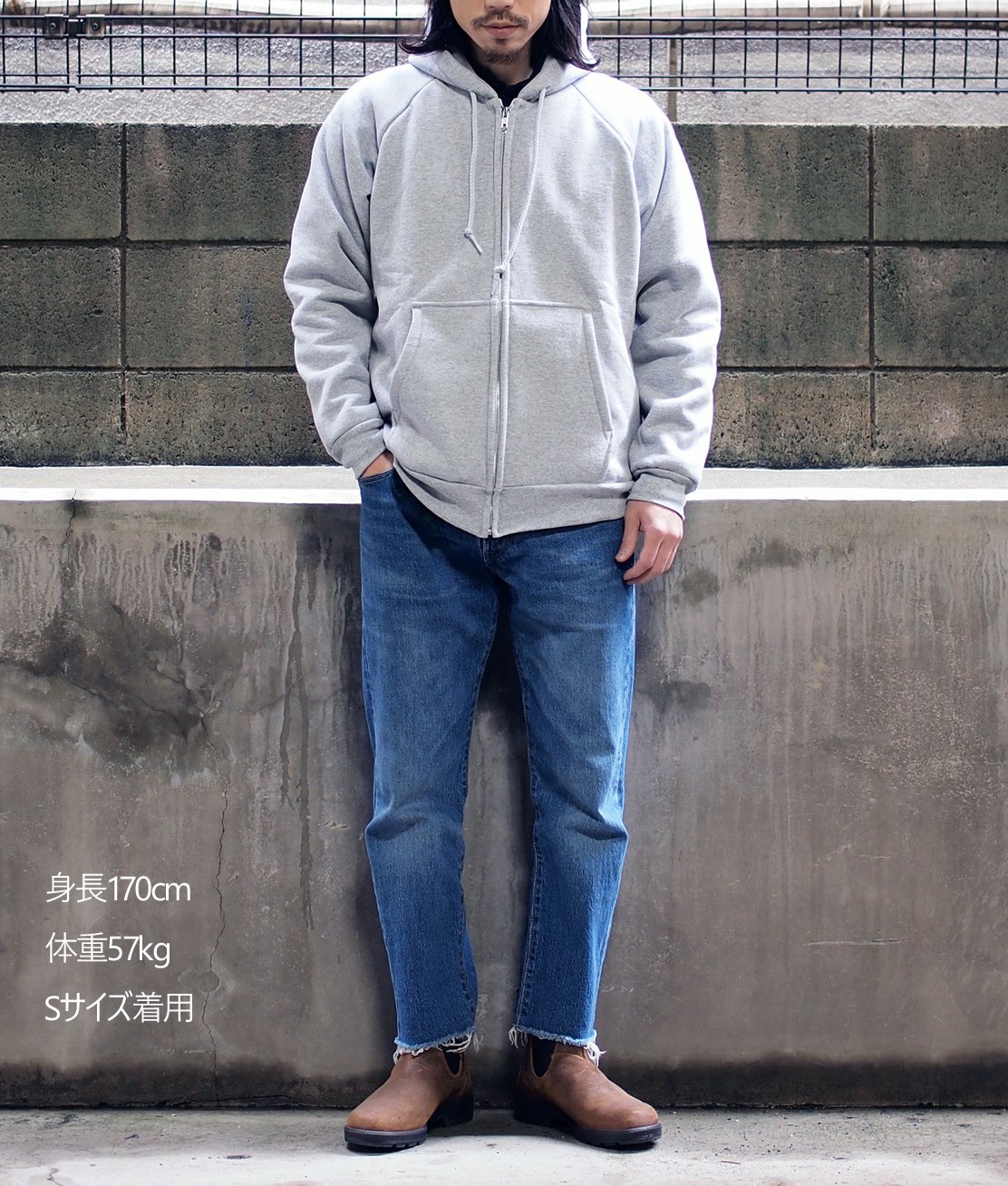 CAMBER】#531 ZIP HOODED CHILL BUSTER - GREY ジップパーカー 14 