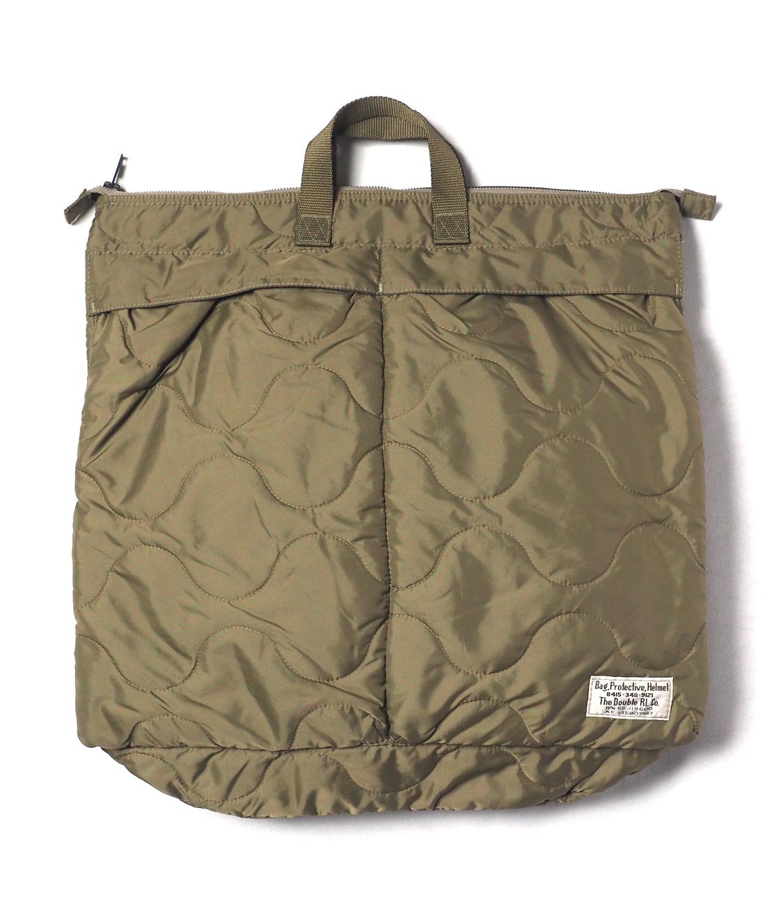 RRL】QUILTED HELMET BAG - AIRFORCE SAGE GREEN ヘルメットバッグ