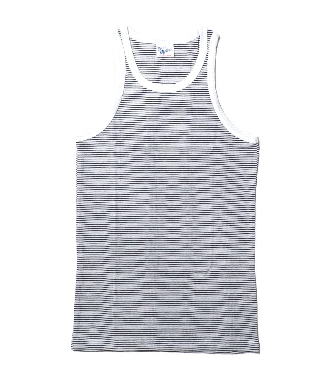 Miller Panel Rib Tank Top White Border パネルリブタンクトップ Hunky Dory