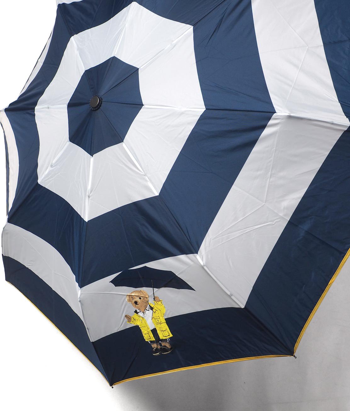 Ralph Lauren】POLO BEAR COLLAPSIBLE UMBRELLA - WHT/NVY 自動開閉