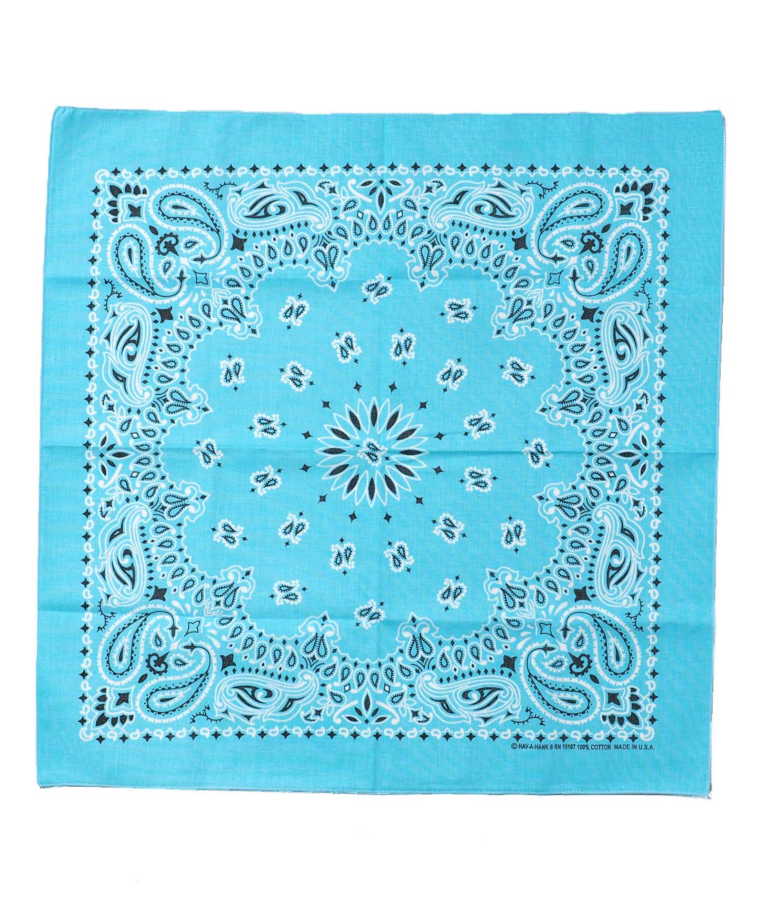 HAV-A-HANK】22inch BANDANA - LIGHT BLUE バンダナ MADE IN USA