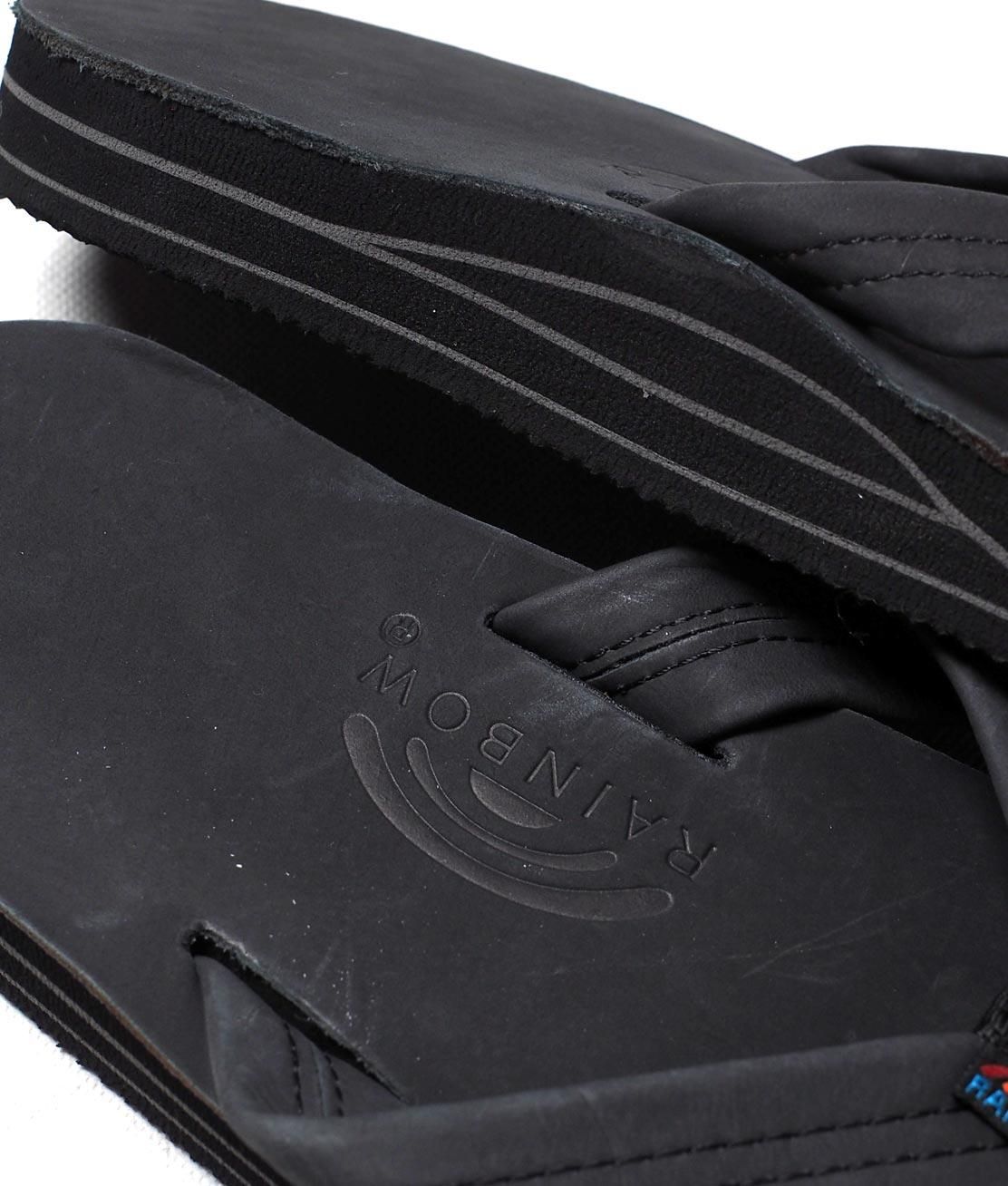 ãRAINBOW SANDALSãDOUBLE LAYER PREMIER LEATHER - BLACK ã¬ã¤ã³ãã¼ãµã³ãã« - HUNKY DORY | RRLãRALPH LAUREN