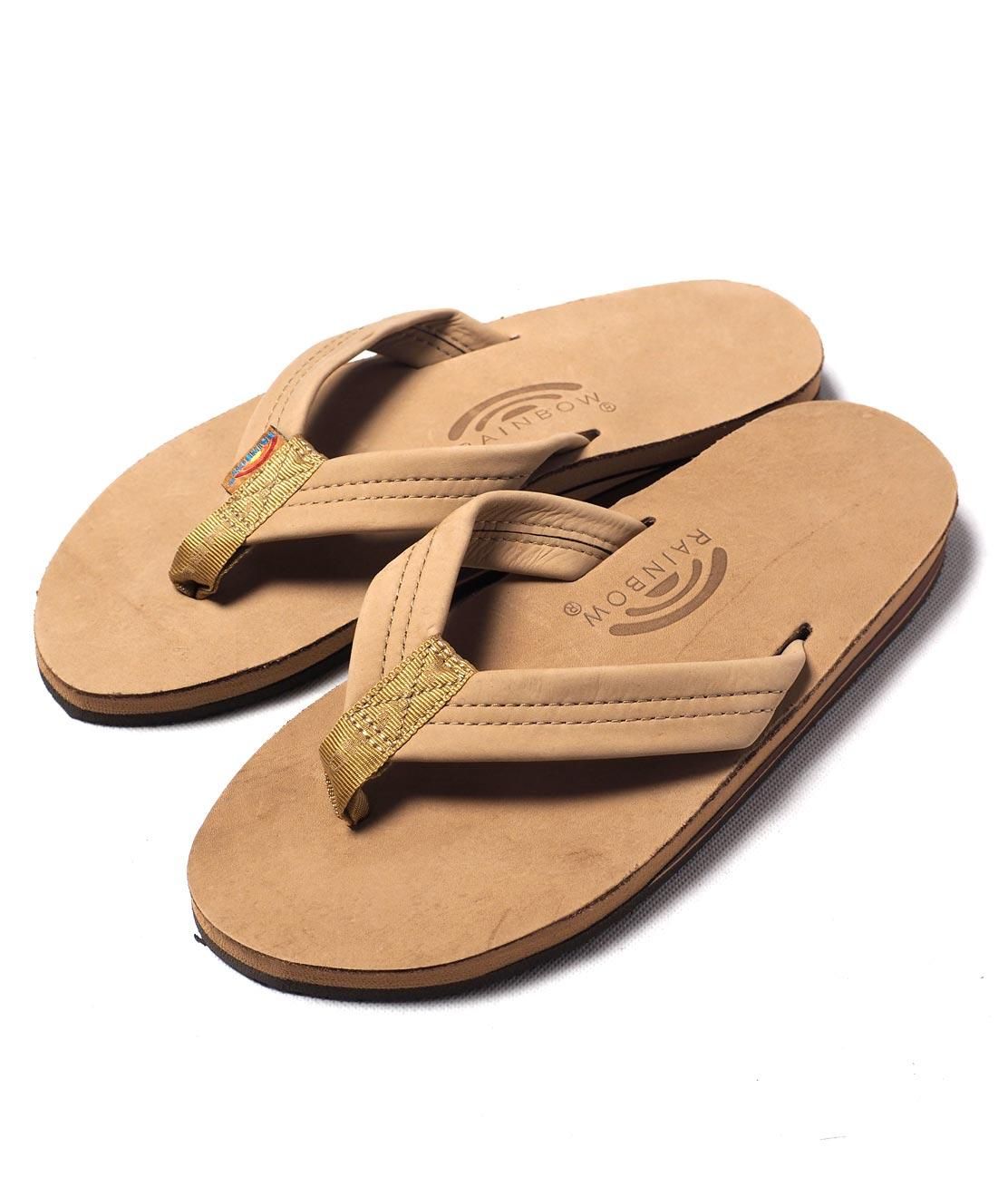 RAINBOW SANDALS】DOUBLE LAYER PREMIER LEATHER - SIERRA BROWN