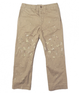 <img class='new_mark_img1' src='https://img.shop-pro.jp/img/new/icons47.gif' style='border:none;display:inline;margin:0px;padding:0px;width:auto;' />RRLPAINT-SPLATTER CHINO PANT - KHAKI ڥȲù Υѥ ߥ꥿꡼