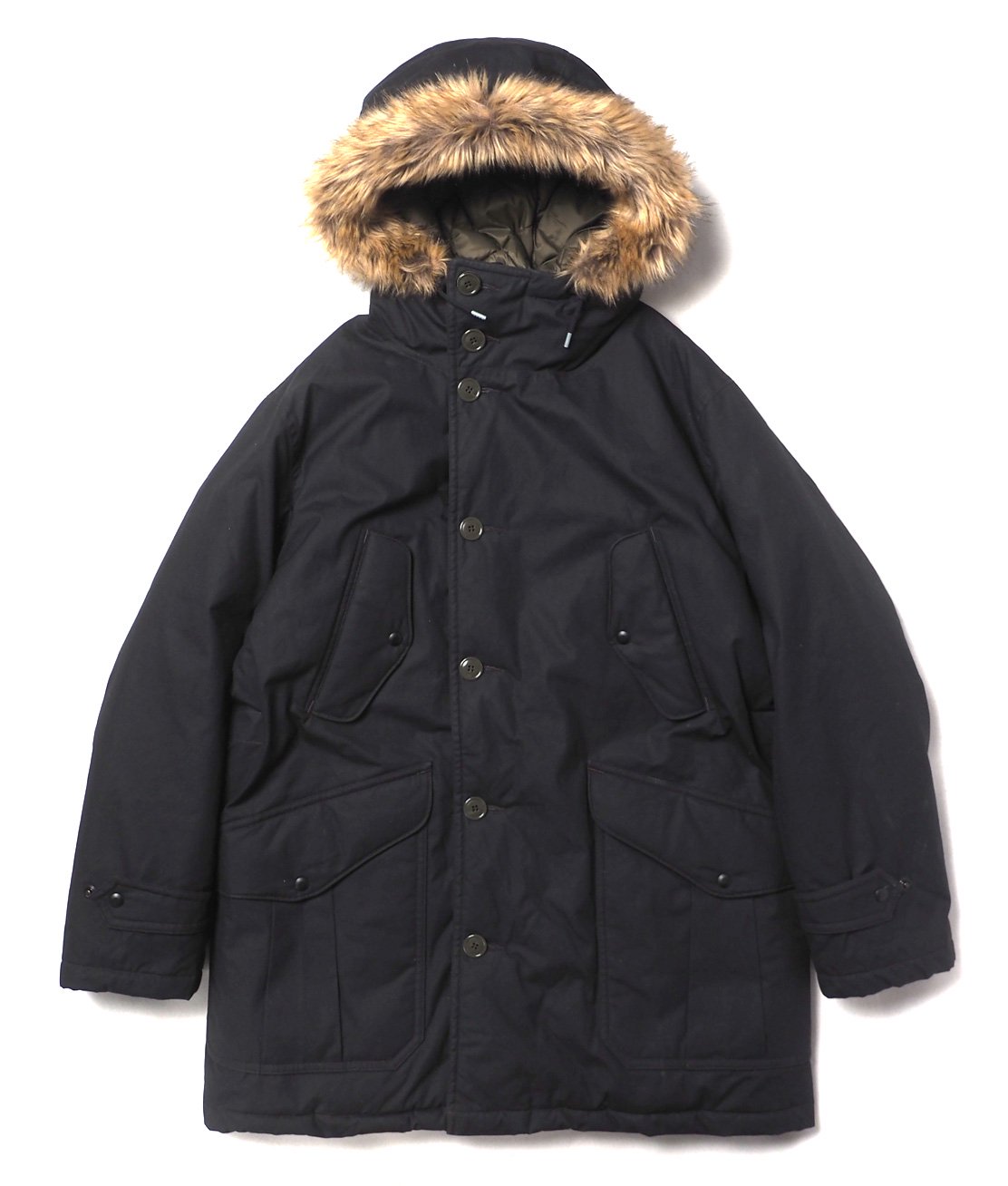 RRL】WAXED COTTON PARKA - BLACK オイルドクロス ジャケット コート