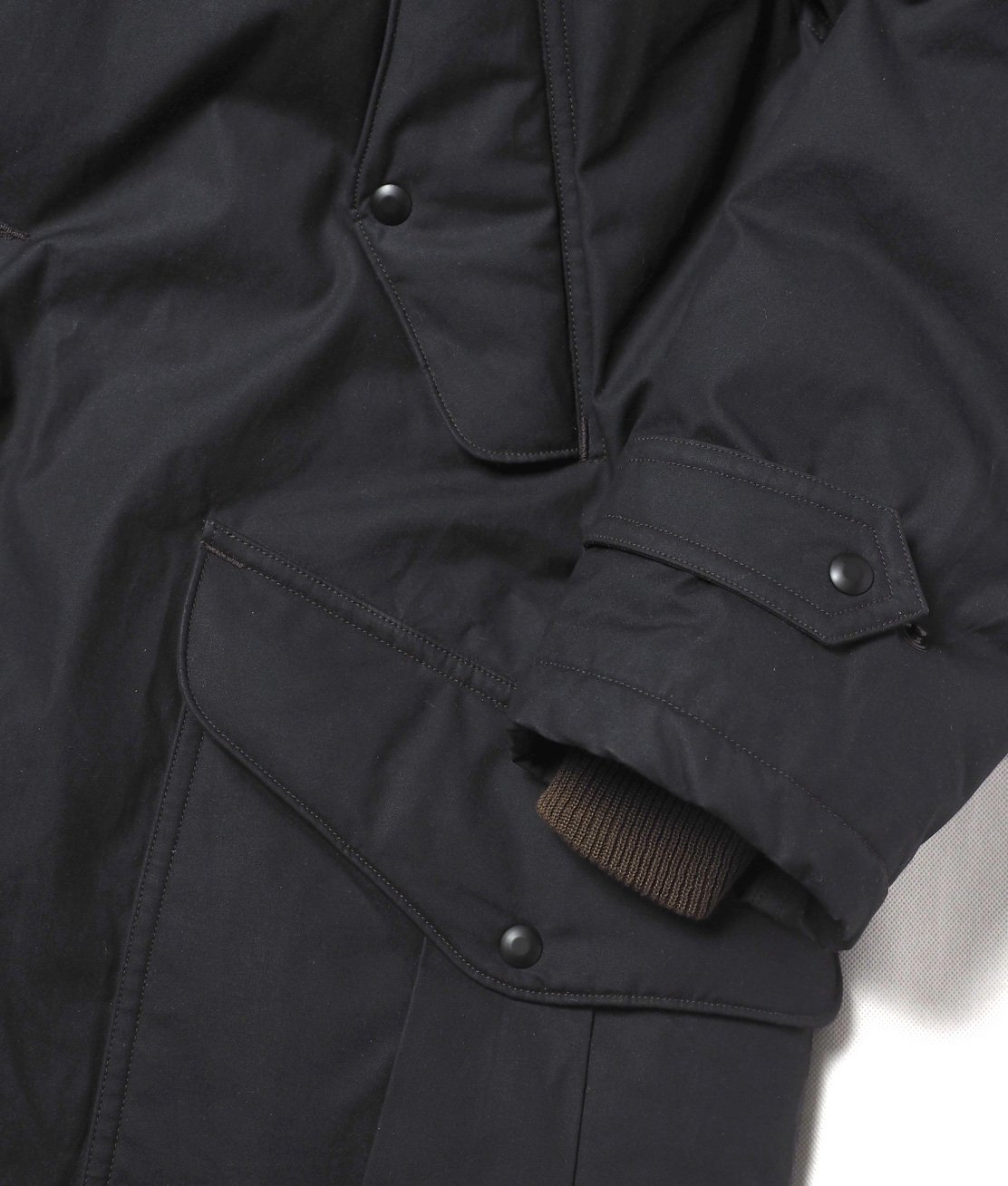 RRL】WAXED COTTON PARKA - BLACK オイルドクロス ジャケット コート