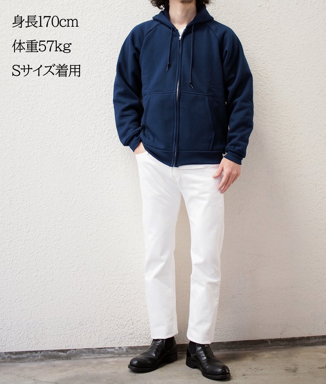 CAMBER】#531 ZIP HOODED CHILL BUSTER - NAVY ジップパーカー 厚手