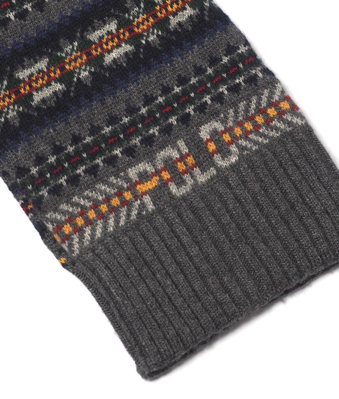 Ralph Lauren】FAIRISLE POLO SCARF - GREY MULTI マフラー スカーフ