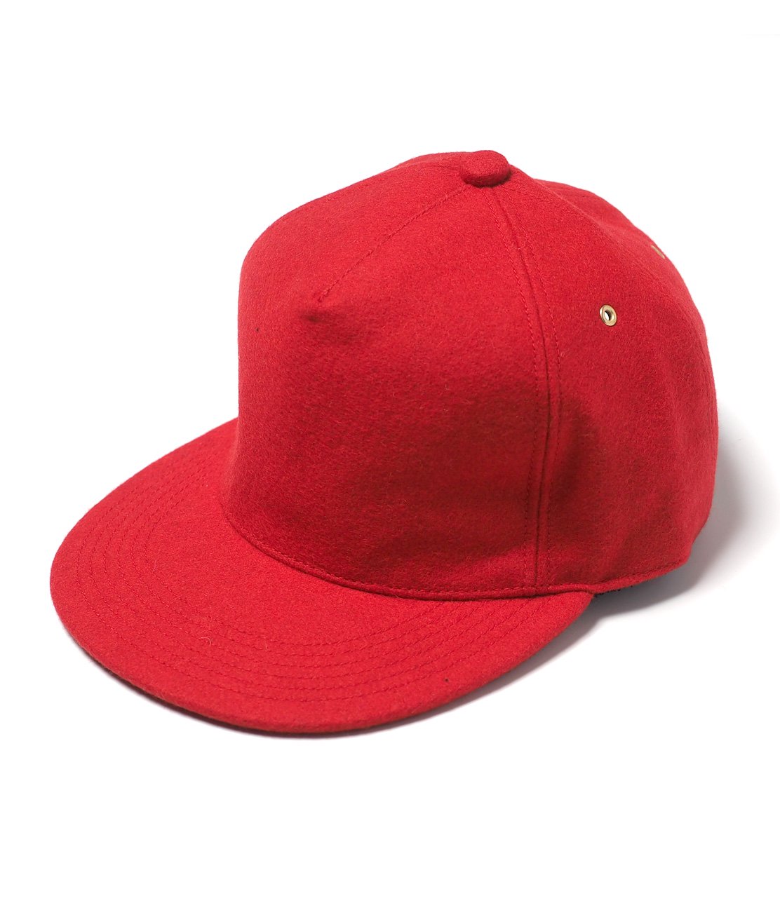 TRAD MARKS】BASIC CAP MELTON - RED キャップ 帽子 ウールメルトン