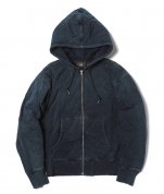 <img class='new_mark_img1' src='https://img.shop-pro.jp/img/new/icons47.gif' style='border:none;display:inline;margin:0px;padding:0px;width:auto;' />RRLINDIGO QUILTED JERSEY HOODIE - INDIGO ǥ ƥ ѡ