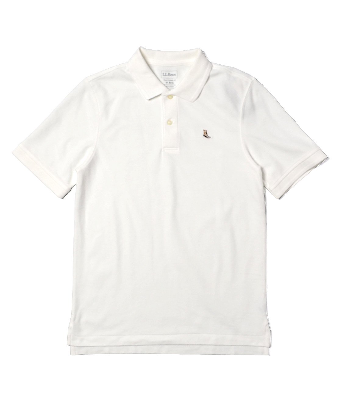 L.L.Bean】PREMIUM DOUBLE L POLO SHIRT - WHITE ポロシャツ 半袖 日本