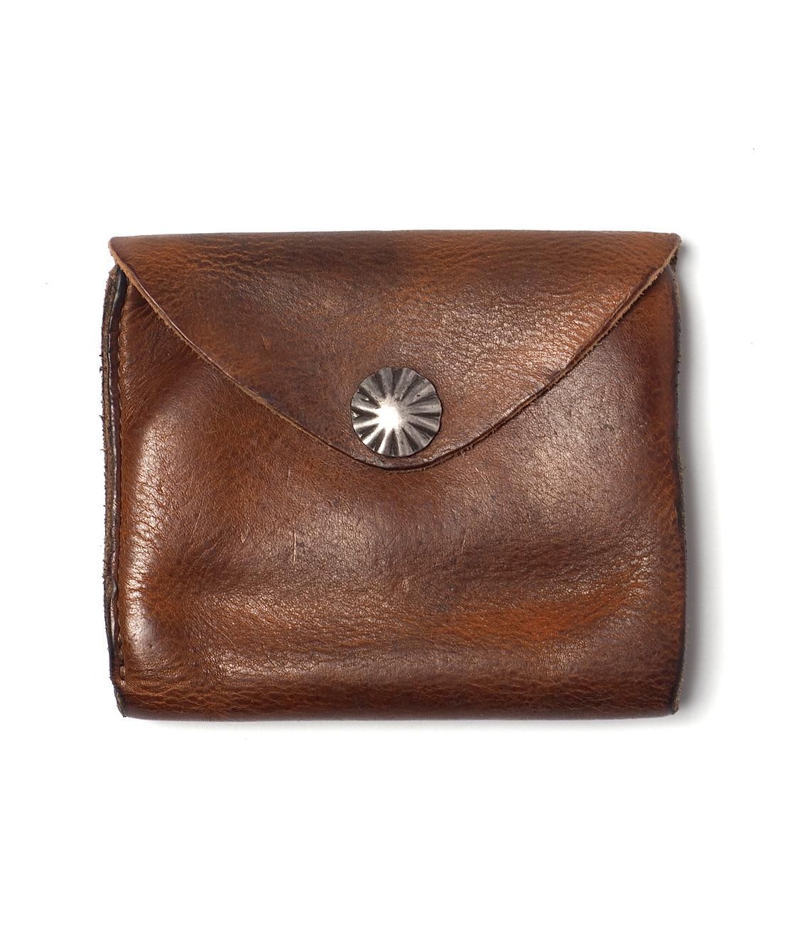 RRL】CONCHA LEATHER WALLET - DARK BROWN コンチョ レザーウォレット ...