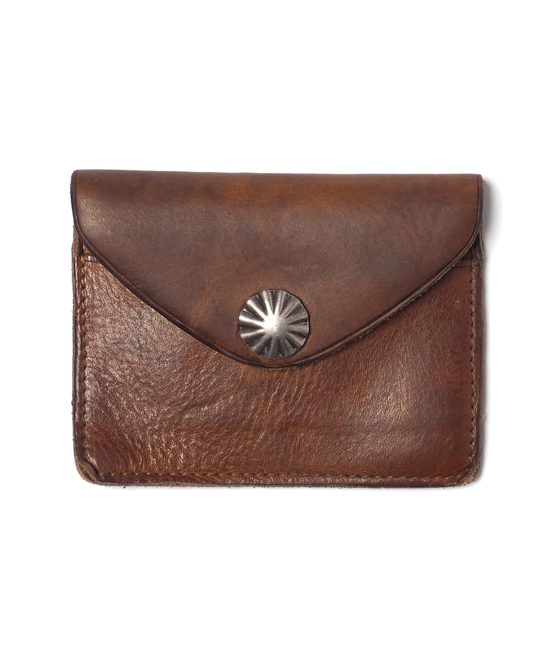 RRL BIFOLD LEATHER CONCHO BUTTON WALLET - 小物