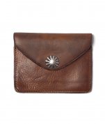 <img class='new_mark_img1' src='https://img.shop-pro.jp/img/new/icons47.gif' style='border:none;display:inline;margin:0px;padding:0px;width:auto;' />RRLTUMBLED LEATHER CARD WALLET - DARK BROWN ɥ  