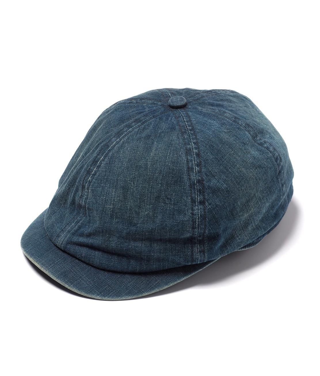 RRL】DENIM NEWSBOY CAP - MEDIUM INDIGO ニュースボーイ キャップ