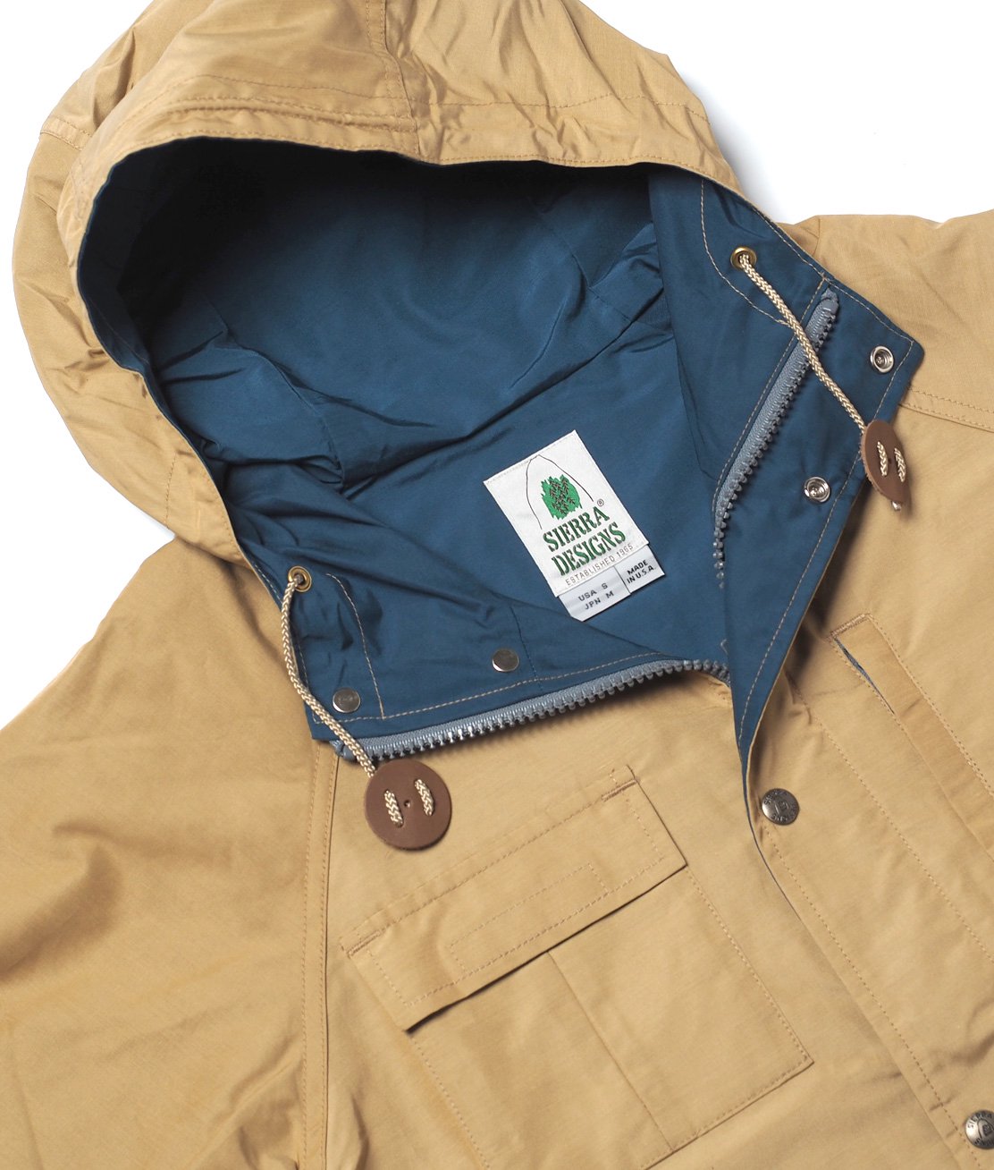 SIERRA DESIGNS】8001 SHORT PARKA - V.TAN/NAVY マウンテンパーカー