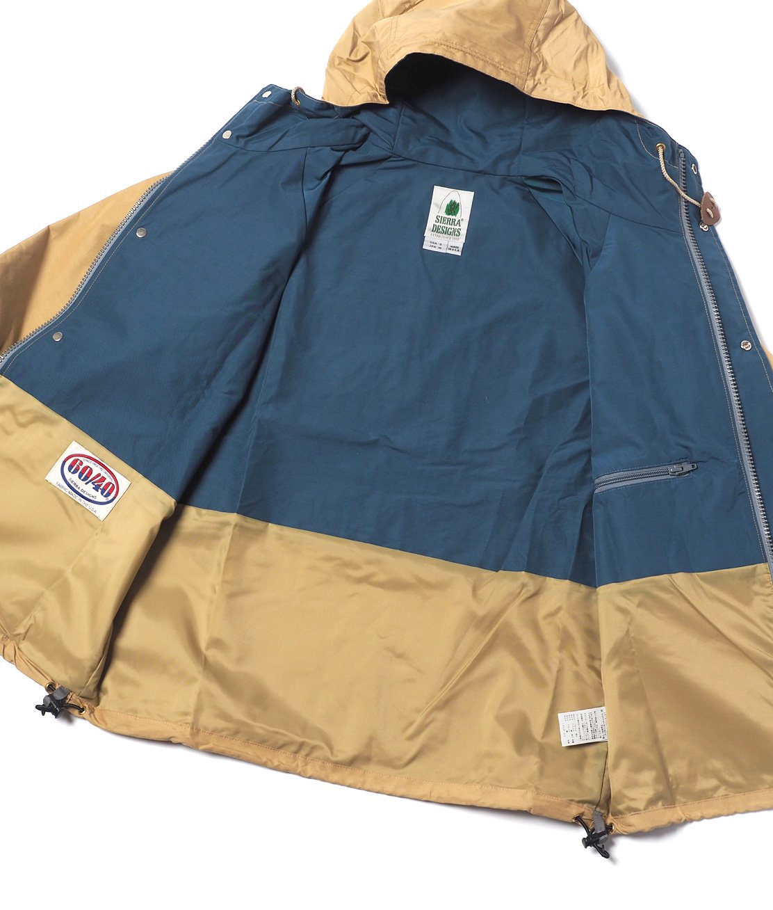 SIERRA DESIGNS】8001 SHORT PARKA - V.TAN/NAVY マウンテンパーカー