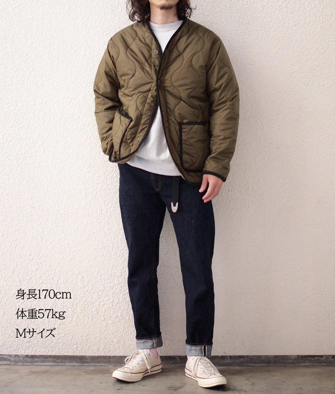 UNIVERSAL OVERALL】U2133522 QUILT JACKET - OLIVE キルトジャケット