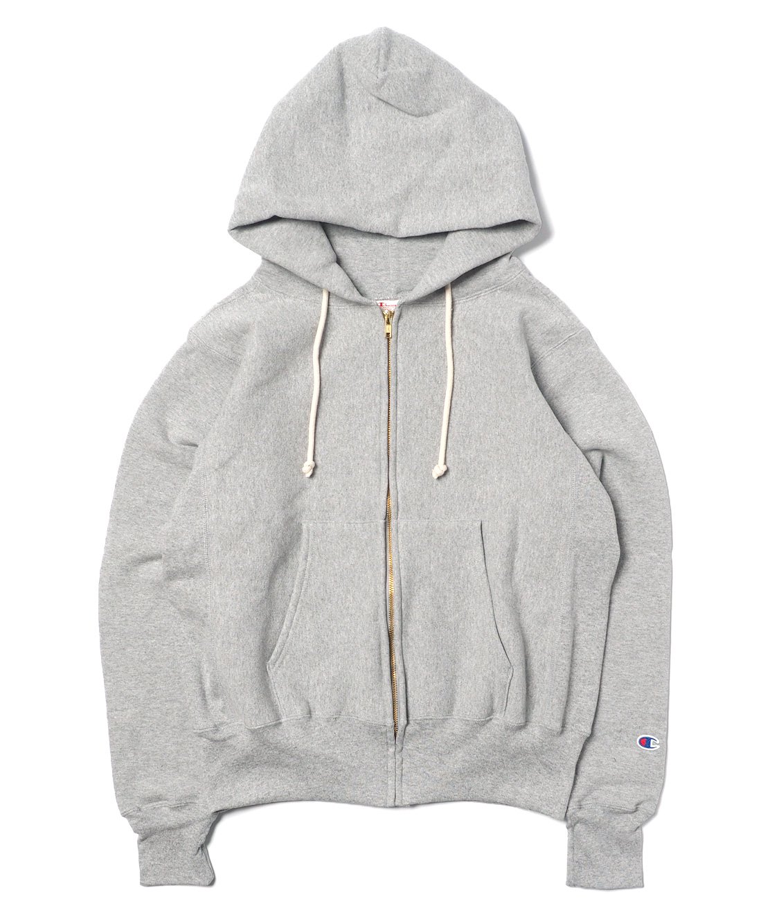 Champion-MADE IN USA】C5-U102 RW ZIP HOODED SWEAT - O.GREY ジップ