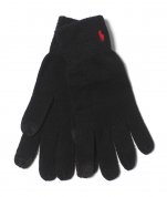 <img class='new_mark_img1' src='https://img.shop-pro.jp/img/new/icons41.gif' style='border:none;display:inline;margin:0px;padding:0px;width:auto;' />Ralph LaurenRECYCLED TOUCH GLOVE - BLACK   å꡼ǽ