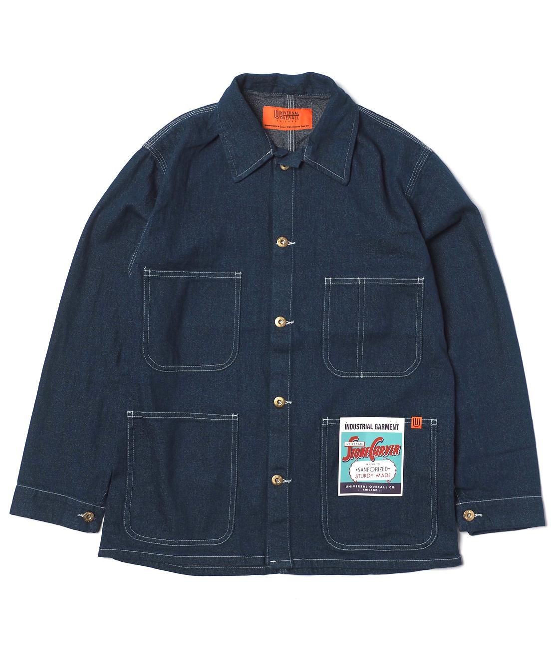 UNIVERSAL OVERALL】10oz LIGHT SHADE DENIM COVERALL - BLUE デニム