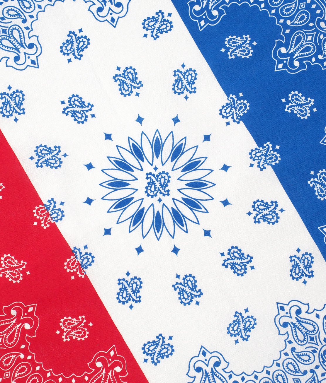 HAV-A-HANK】22inch BANDANA - TRICOLOR バンダナ USA製 ペイズリー