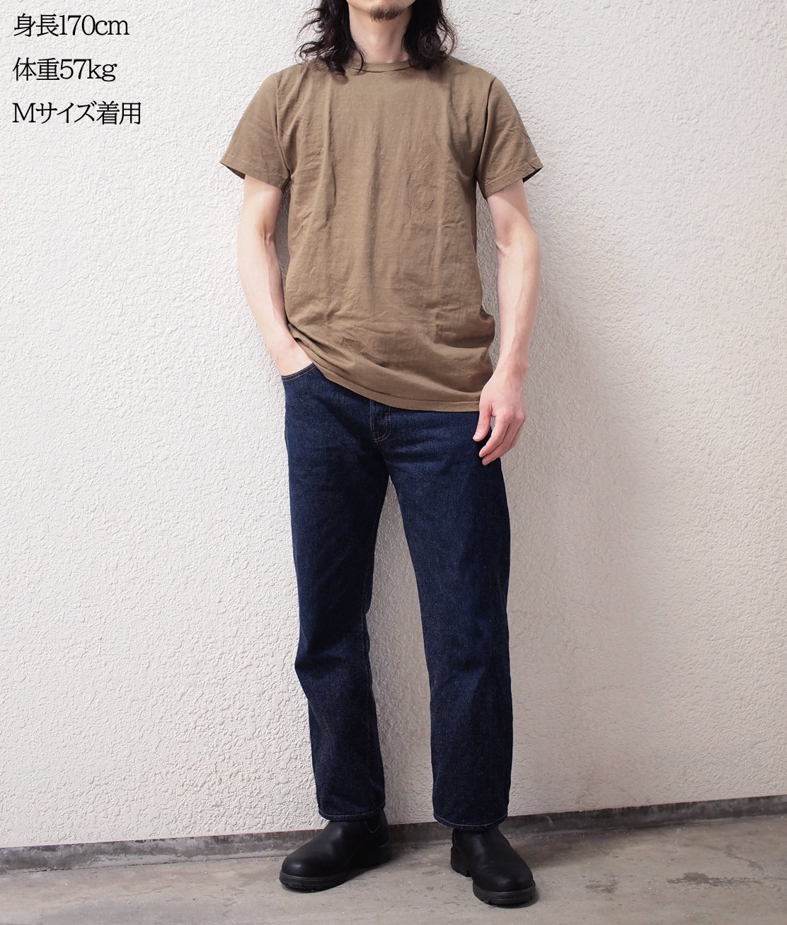 DEAD STOCK】80s FRUIT OF THE LOOM 3PACK TEE - COYOTE BROWN 米軍 T