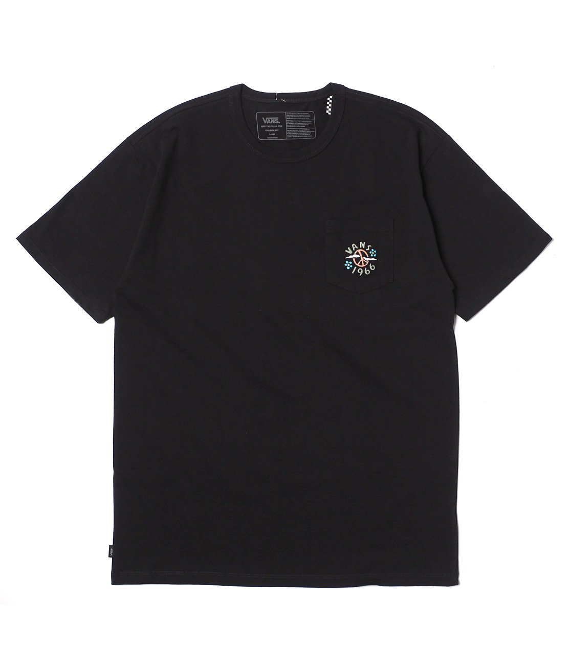 VANS】OFF THE WALL GRAPHIC POCKET TEE - BLACK バンズ Tシャツ USA