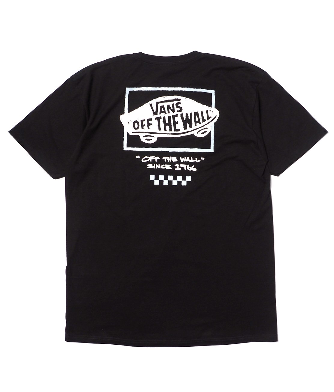 VANS】SKETCHY PAST TEE - BLACK バンズ Tシャツ チェッカーボード USA