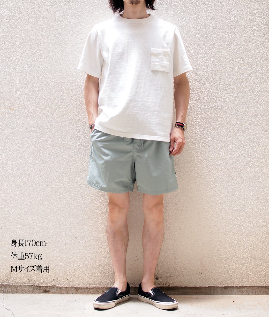 VANS】PRIMARY VOLLEY II SHORT - GREEN MILIEU バンズ ショートパンツ