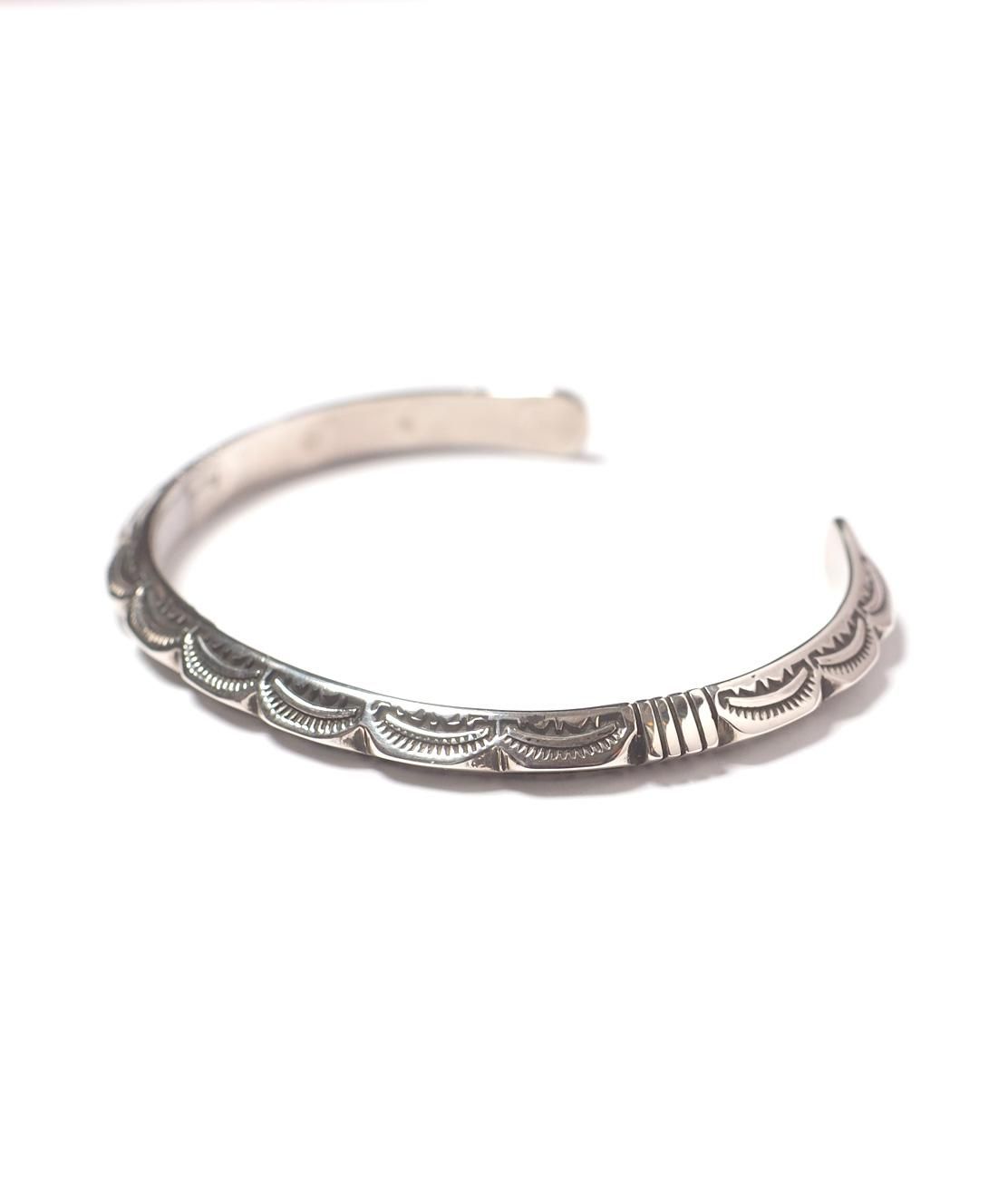 【INDIAN JEWELRY】NAVAJO SILVER BANGLE 