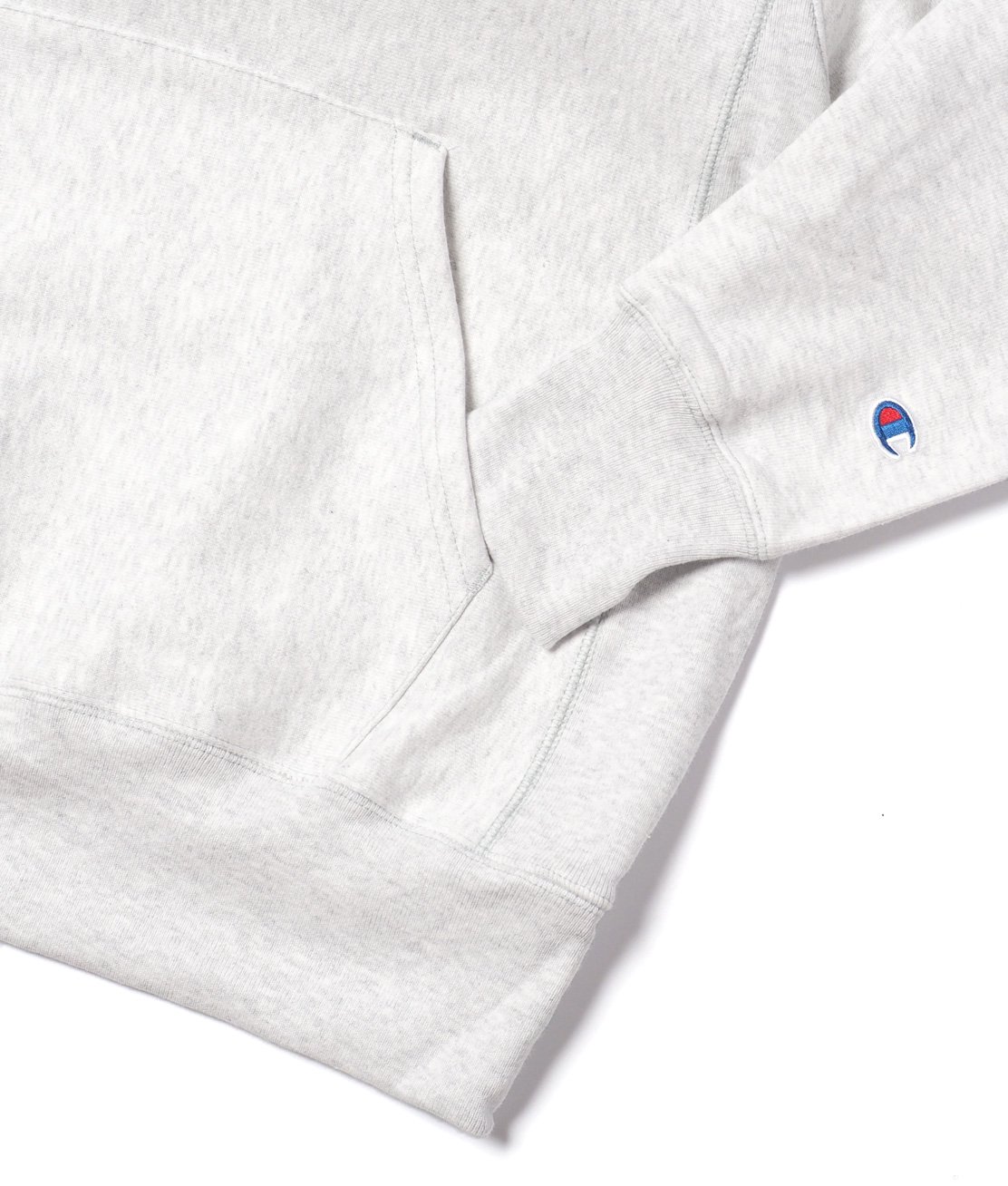 Champion-IMPORT】RW P/O HOODED SWEAT - SILVER GREY リバース