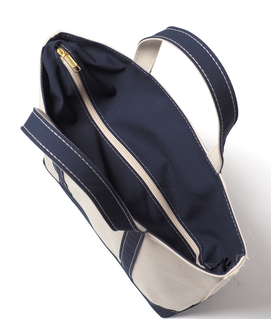 L.L.Bean】BOAT & TOTE BAG ZIP TOP MEDIUM - BLUE トートバッグ USA製