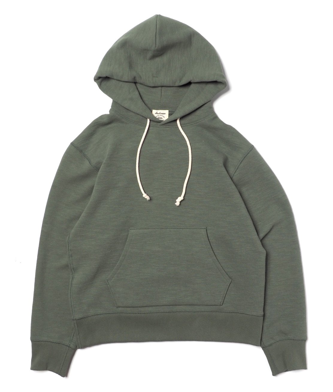 JACKMAN】JM7295 GG SWEAT PULLOVER PARKA - ASH GREEN パーカー 裏毛