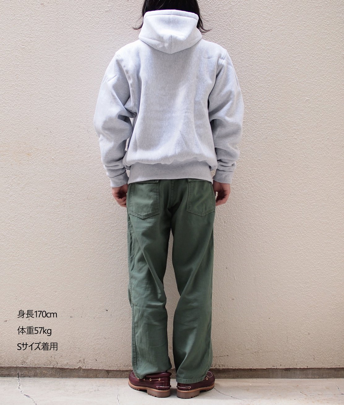 CAMBER】#232 CROSS-KNIT P/O HOODED SWEAT - GREY 12オンス パーカー