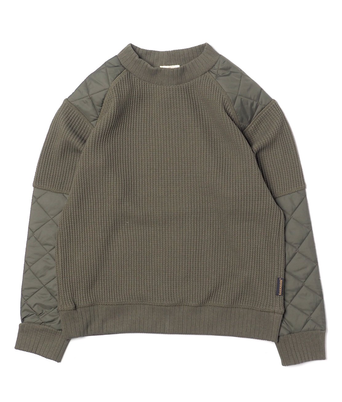 JACKMAN×LAVENHAM】JM7290LV WAFFLE ARMORED MIDNECK - OLIVE