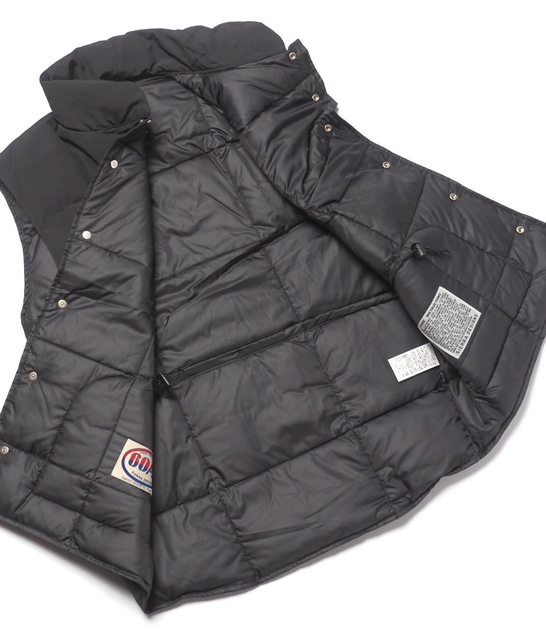 SIERRA DESIGNS】7981 DOWN SIERRA VEST - BLACK ダウンベスト 60/40