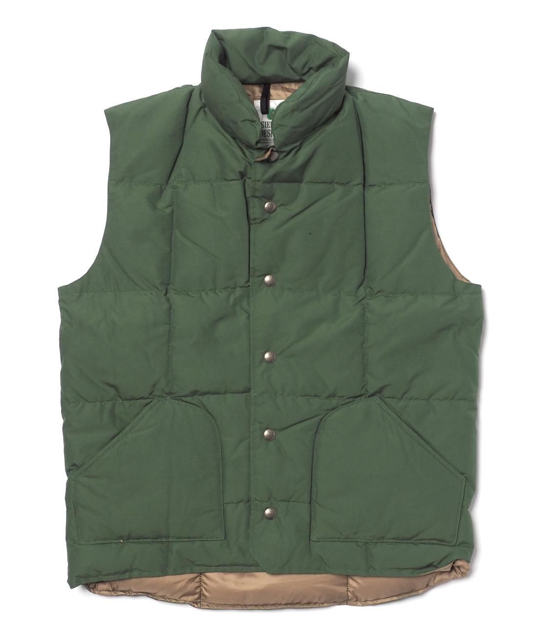 SIERRA DESIGNS】7981 DOWN SIERRA VEST - GREEN ダウンベスト 60/40 