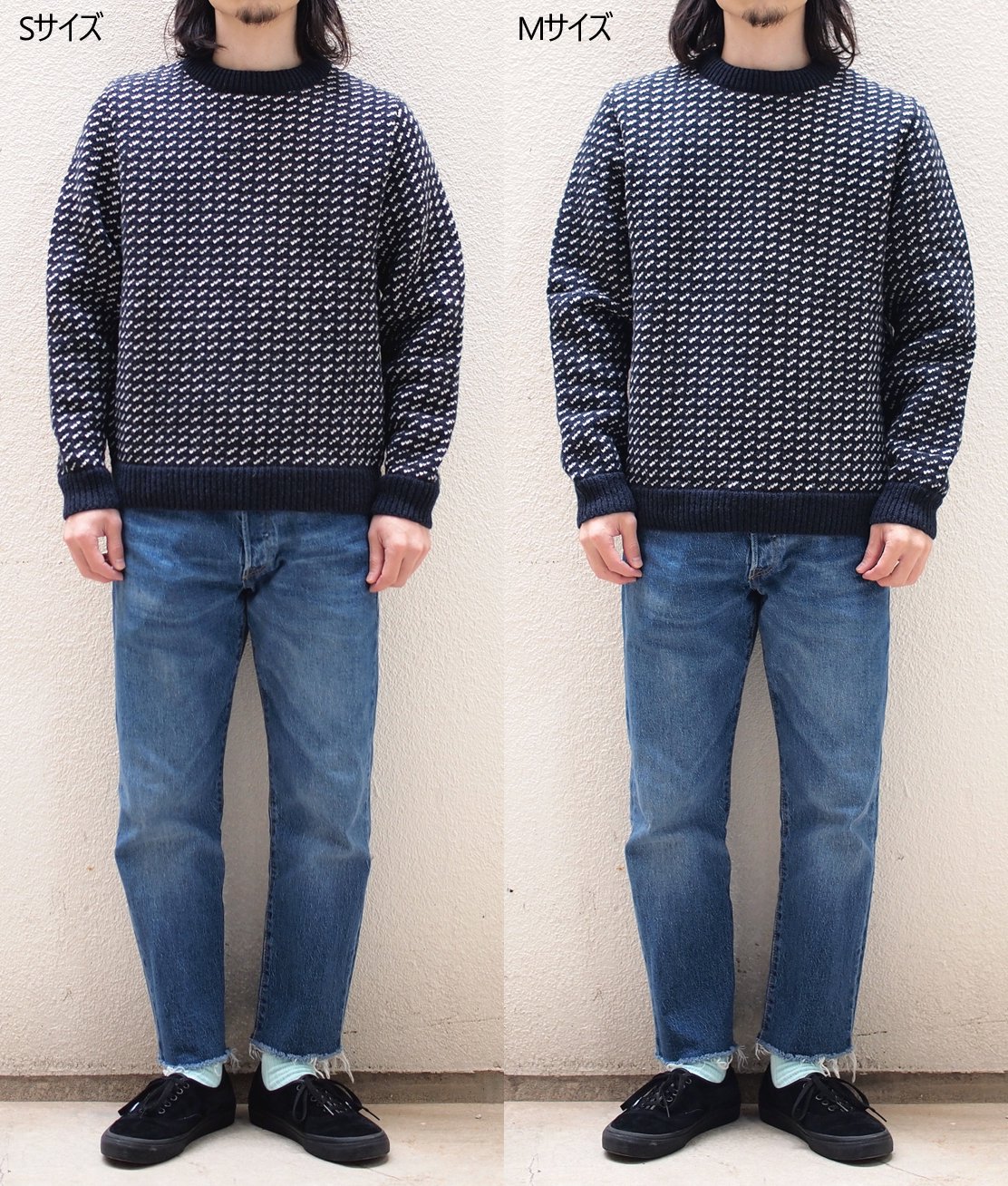 L.L.Bean】NORWEGIAN SWEATER - NAVY/WHITE ノルウェージャン セーター 