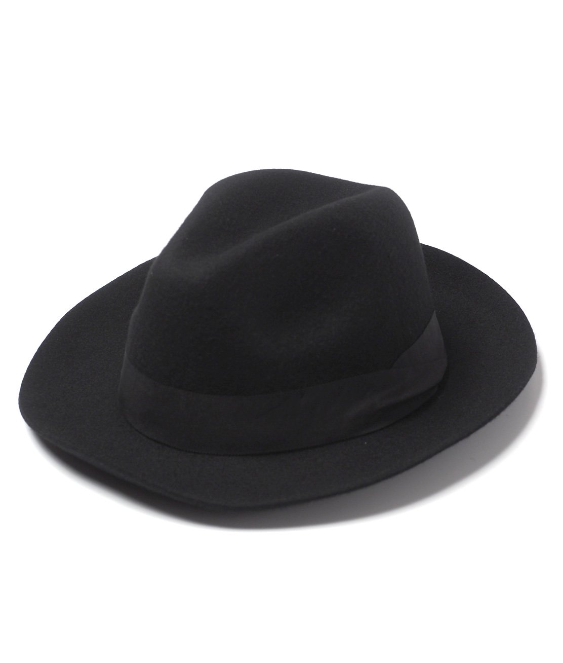 Ralph Lauren】BEDFORD FEDORA HAT BLACK フェドラ フェルトハット 中折れ帽 並行輸入品 HUNKY DORY