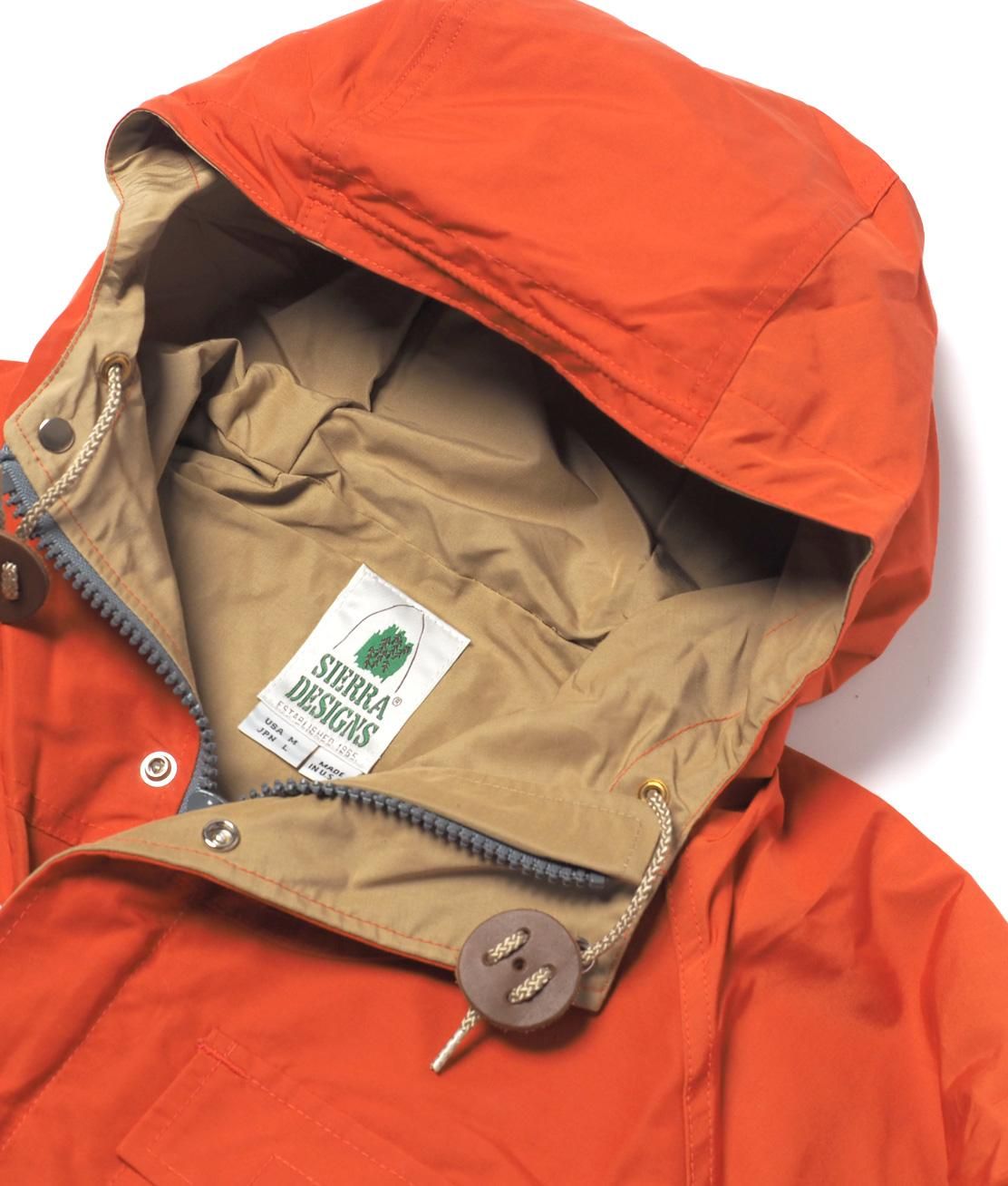 【SIERRA DESIGNS】7910 MOUNTAIN PARKA - ORANGE/V.TAN マウンテンパーカー USA製 - HUNKY DORY 【SIERRA DESIGNS】7910 MOUNTAIN PARKA - ORANGE/V.TAN マウンテンパーカー USA製 - HUNKY DORY