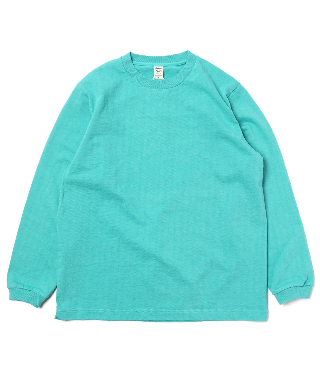 JACKMAN】JM5260 DOTSUME L/S TEE - TURQUOISE BLUE 度詰め 長袖 T