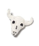 <img class='new_mark_img1' src='https://img.shop-pro.jp/img/new/icons47.gif' style='border:none;display:inline;margin:0px;padding:0px;width:auto;' />【TIME WILL TELL WORKS】HANDCRAFTED BEADED BADGE - LONGHORN グアテマラ ビーズ バッジ
