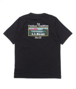 <img class='new_mark_img1' src='https://img.shop-pro.jp/img/new/icons20.gif' style='border:none;display:inline;margin:0px;padding:0px;width:auto;' />【L.L.Bean】OUTDOOR TRADITION GRAPHIC TEE - BLACK Tシャツ カタディン バックプリント