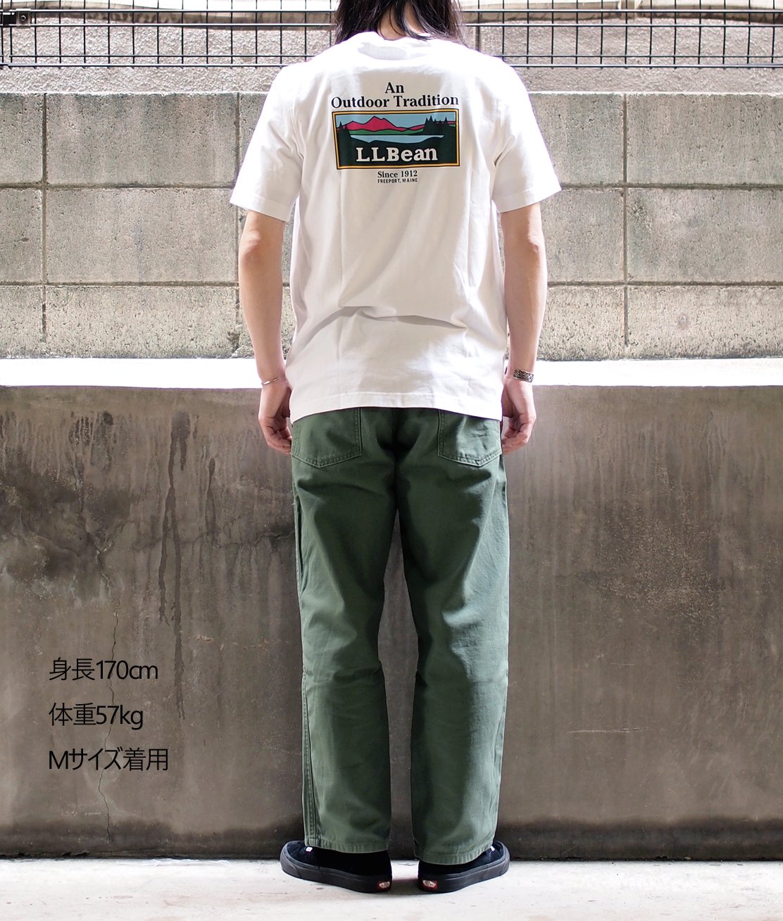 L.L.Bean】OUTDOOR TRADITION GRAPHIC TEE - WHITE Tシャツ カタディン